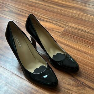 Lauren Ralph Lauren Black Patent Leather Heels